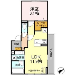 D-room松戸新田445MKの物件間取画像